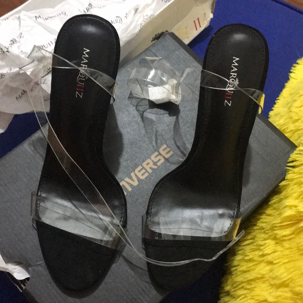 Clear heels never been worn